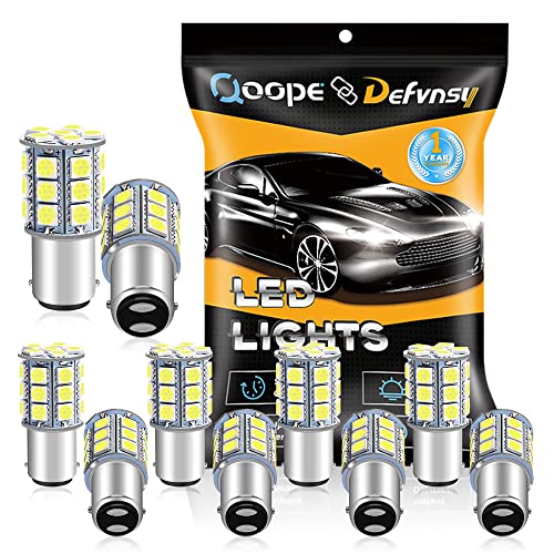 Bombillas LED BA15D 1142 para RV y barco DEFVNSY blanco 6500K 12V paquete de 10 unidades