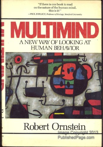 Multimind/a New Way of Looking at Human Behavior 0395411076 Book Cover
