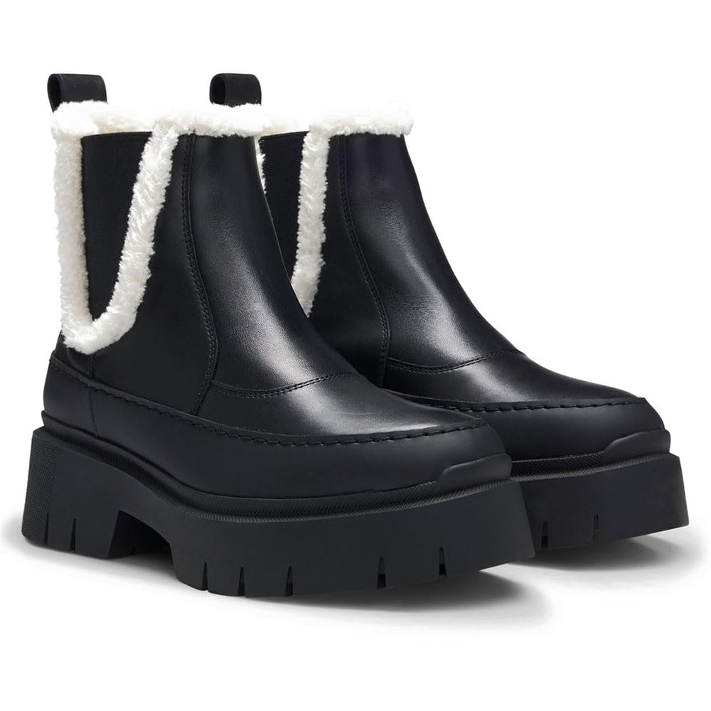 HUGO Kris_chbootie_frlt, Stivaletti alla Caviglia Donna