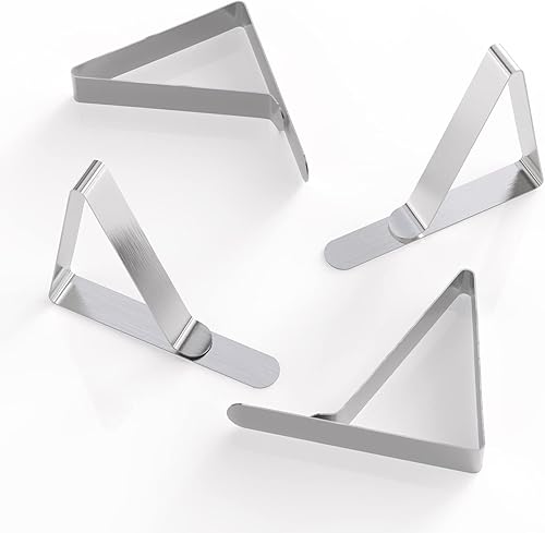 Miniatura 6 de TriPole Paquete de 16 clips grandes para mantel de picnic, abrazaderas de acero inoxidable para exteriores, hogar, cocina, restaurante, boda,