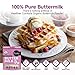 Healthier Comforts Organic Buttermilk Powder | USDA Certified, Kosher, Gluten Free, Non-GMO | Baking Supplies, Biscuits & Gravy, Mini Pancakes 21oz