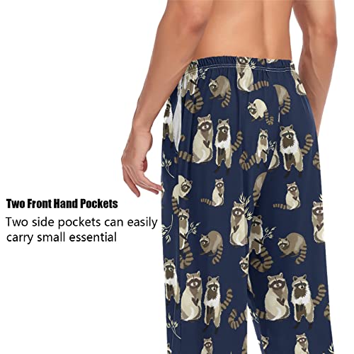 ZZXXB Dragon Dog Llama Pajama Pants for Men Comfort Sleep Lounge Bottoms Straight-fit with Pockets S-XXL4