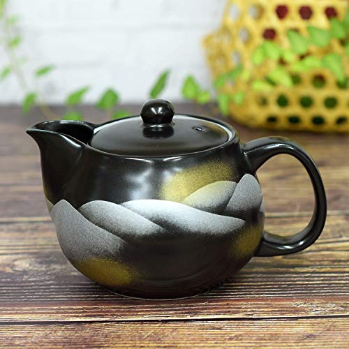 Kutani pottery teapot pot mountain range (with tea strainer)