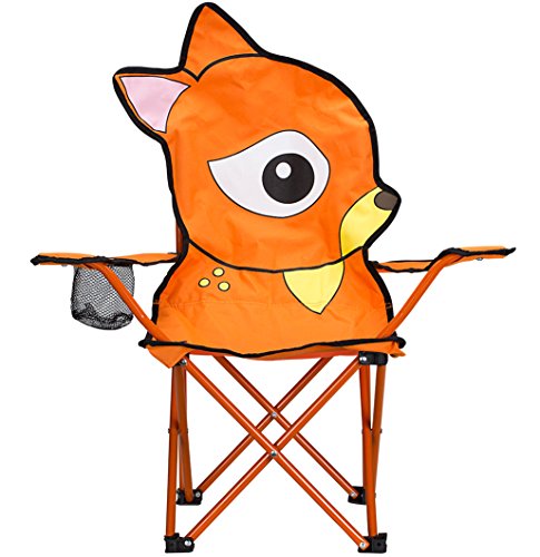 Schreuders Sport 21dj Junior Animal Comic Chaise pliante - mixte - Multicolore (Orange/Brown/Beige/Pink/Black) - Taille unique