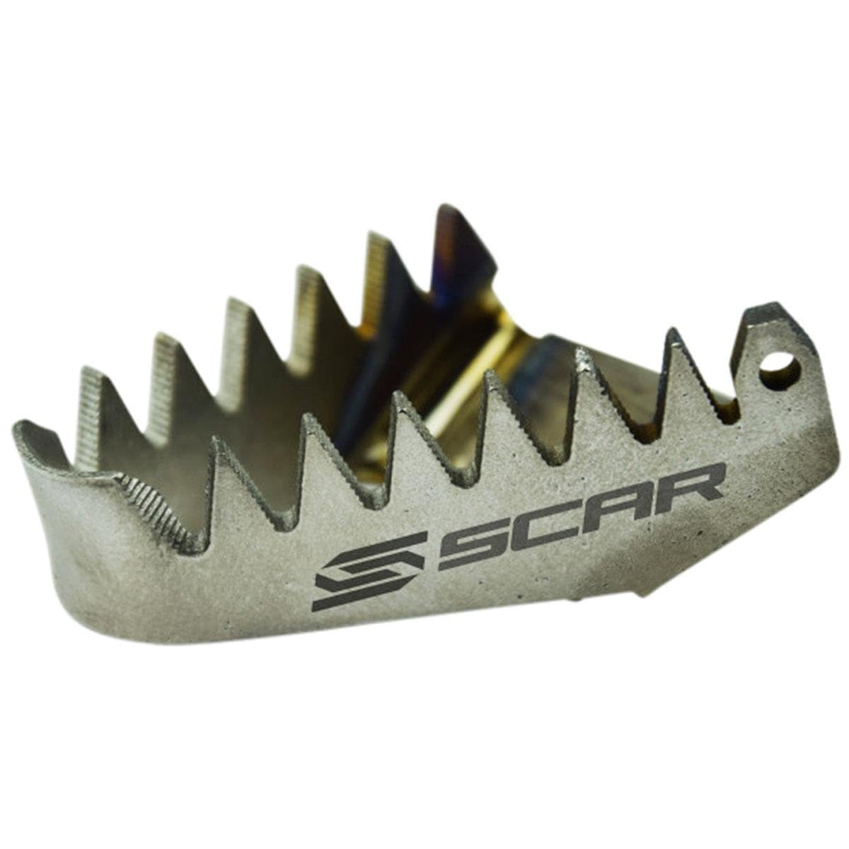 SCAR Embout de pédale de frein Titane Compatible avec KTM SX SXF EXCF EXC TPI XC XCF XCW XCFW 85-500 16-26 HUSQVARNA TC FC FS TX TE FE FX 501 17-26 GASGAS MC MCF EC ECF EX EXF 21-26
