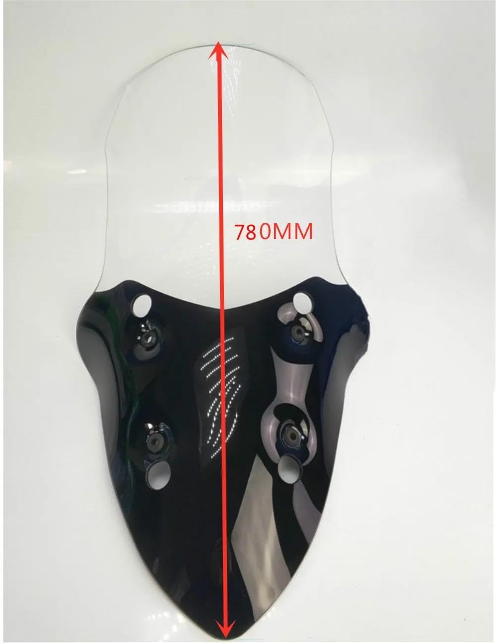 Dla Xciting 250 400 Przedniej Szyby Motocykla Scooter Przedłużenie szyby motocykla(780mm)