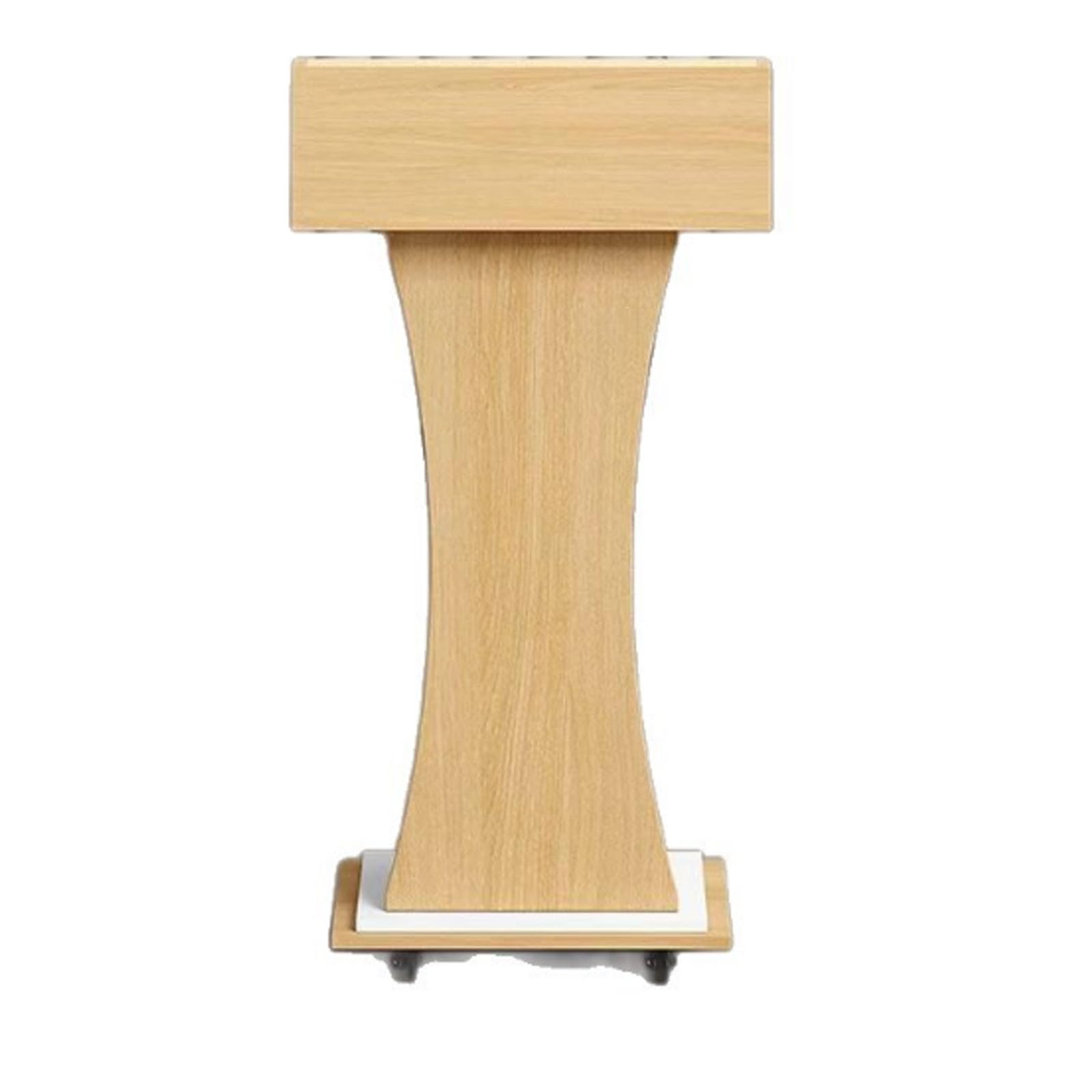 Mobilny stojak podłogowy, drewniany mównica do kościoła, prezentacja w sali konferencyjnej, audytorium