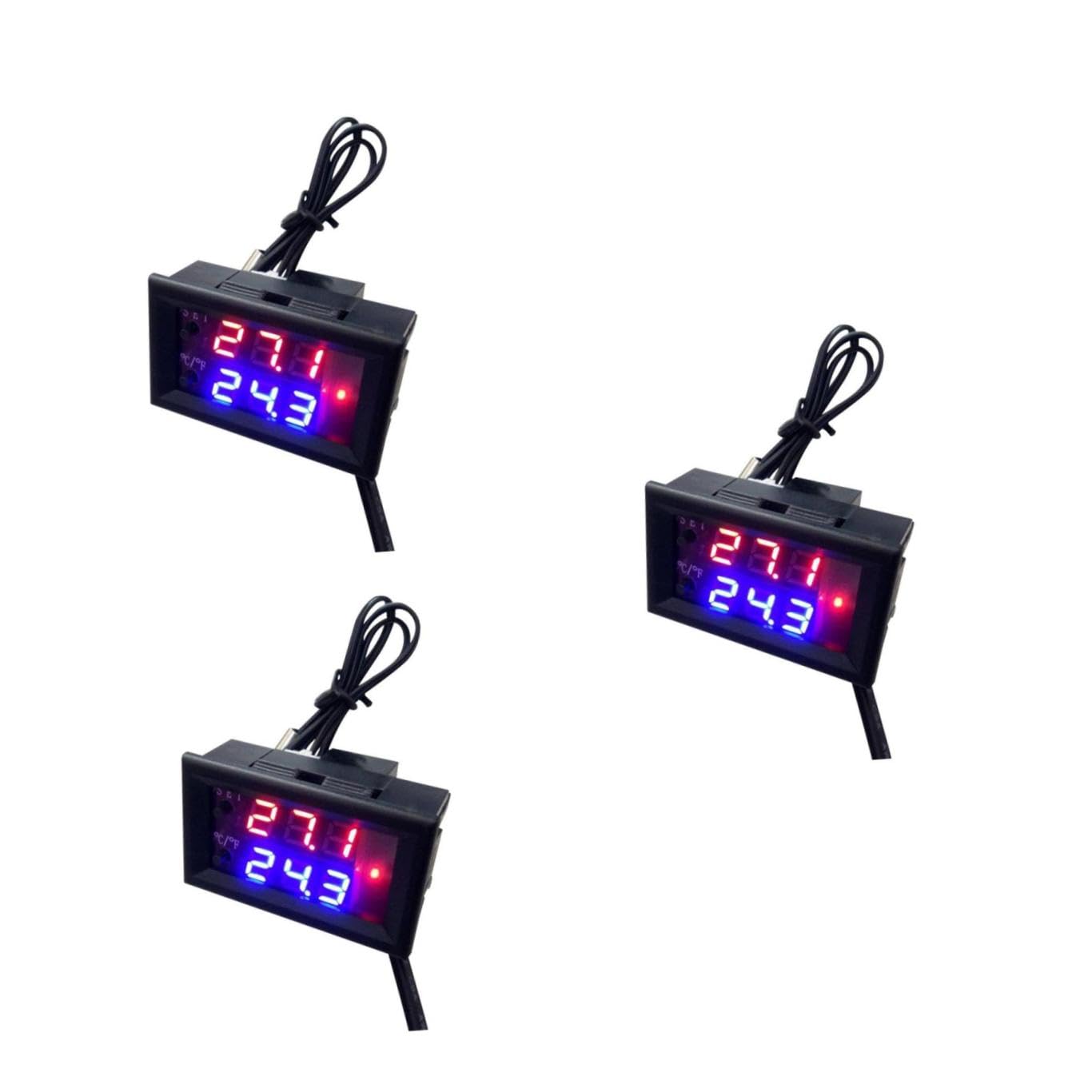 Cabilock Termostato Digitale 3 Pz Termostato Display Digitale Interruttore Cronotermostato
