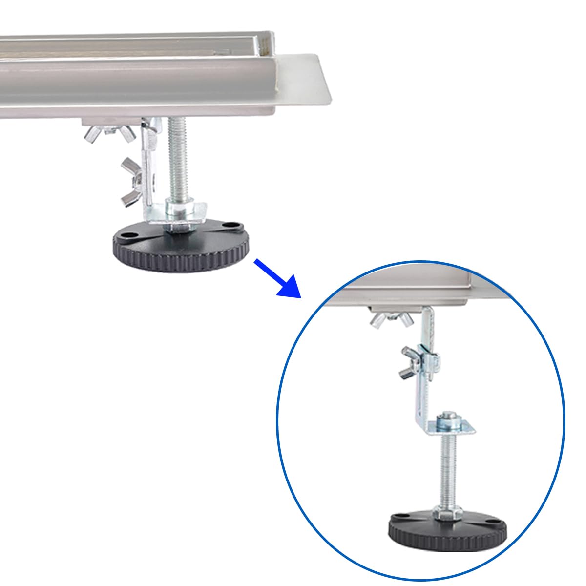 Canaleta Ducha de Sifón 360°,80cm Esbelto Desagüe Ducha de Acero Inoxidable con Sifón y Filtro