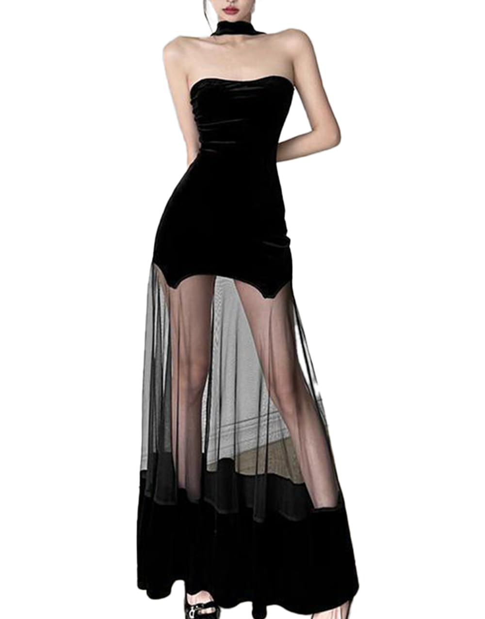 Black Velvet Renaissance Dress Women Vintage Gothic Costume Cosplay Dress Gothic Wedding Dress for Festival