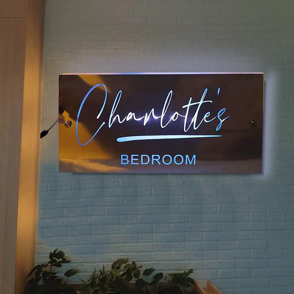 Specchio Led Neon Arcobaleno Anime - Specchio Acrilico Luminoso Con Luce Dimmerabile Per Camera Da Letto Ragazze, Soggiorno E Cameretta - Regalo Unico Per Compleanno
