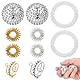 RAXLUPO 10 Stück Anti Stress Ring Set 2 Verstellbare Anti Stress Ring 2 Igelball Massageball 4 Akupressur Ring 2 Massage Armbände, für Mädchen Und Frauen Stress Relief Ängstlichkeit