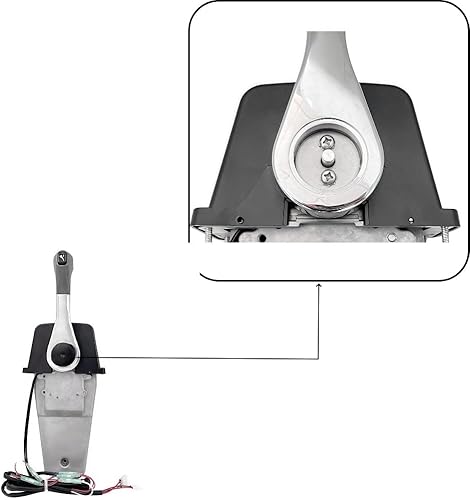 Miniatura 7 de Para Suzuki motor fuera de borda Montaje de control remoto 67200-93J13 Top Mount Power Trim Remolque