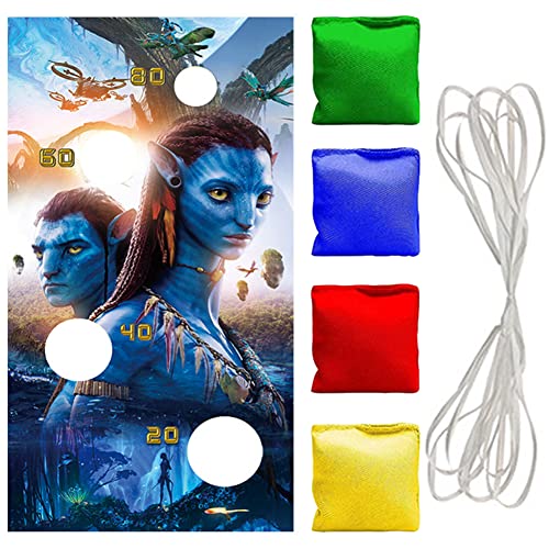 Juego De Lanzamiento Avatar 2 Con 4 Bolsas De Frijoles, Banner De Juego De Lanzamiento De Avatar De...