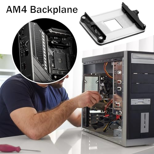 AM4 Staffa dissipatore di Calore CPU backplane - Staffa a Scatto della Base del radiatore AMD - con Supporto per Fissaggio Laterale Viti - AM4 B350 X370 A320 X470 - Scheda video - Immagine 4