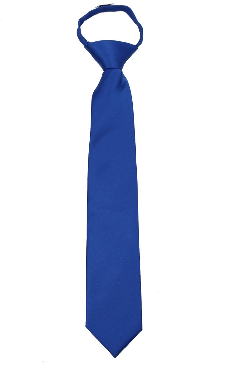 Buy Your Ties Boys Solid Formal Tuxedo 14 inch Zipper Necktie
