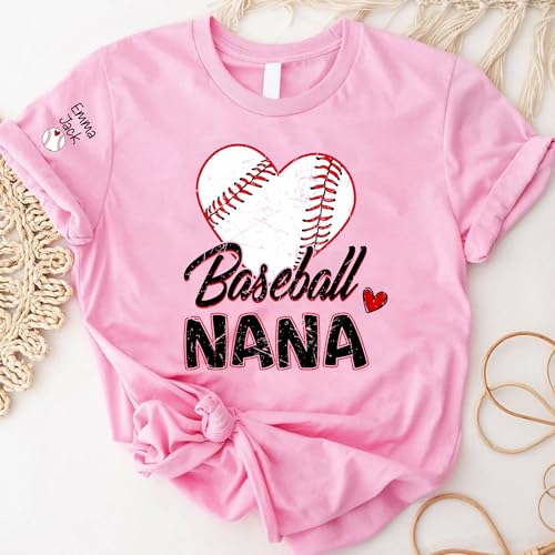 Baseball Family Shirt for Grandma and Family Members Sports Theme Apparel with Heart Baseball Design for Everyday Wear miniatura 3