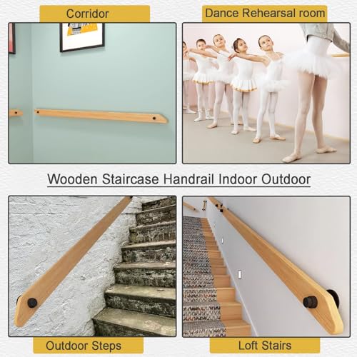 Rampe d'escalier bois intérieur au profil noble et durable - 5