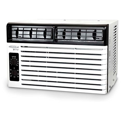 Soleus Air 5,000 BTU 115V Window-Mounted Air Conditioner with Mechanical Controls, White