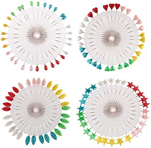 120 Pcs Sewing Pins Straight Pins Head pins, Color Sewing Head Pins Wheel Hijab Scarf Pins for Dressmaking Quilting Pins for Crafts Sewing Decorations