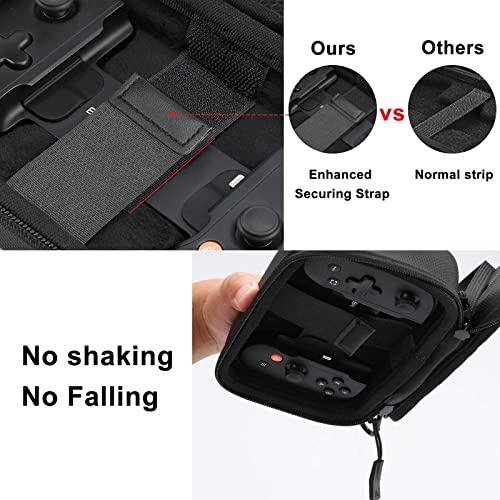 WEPIGEEK-Case-for-Backbone-OnePlaystation-Edition-mobile-ControllerPortable-Travel-All-ProtectiveHard-Messenger-Carrying-Bag-Strong-strap-Soft-Lining-with-Pockets-for-Accessories-Black
