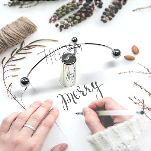 Miniatura 7 de Sunnytech Mini juguete de equilibrio de acero Levantador de pesas Arte cinético Balance Juguete de equilibrio descompresivo Ciencia Psicología Hogar