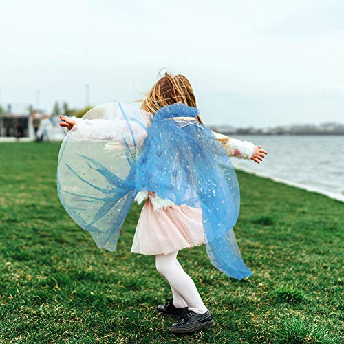 Fedio princess cape set 7 pieces girls princess cloak with tiara crown, wand for little girls dress up 5 Fedio princess cape set 7 pieces girls princess cloak with tiara crown, wand for little girls dress up - image 6