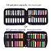 qianshan Pencil Case Holder Slot - Holds 202 Colored Pencils or 136 Gel Pens with Zipper Closure - Large Capacity Pen Organizer for Watercolor Pens or Markers - Perfect for Beginner and Artist Purple
