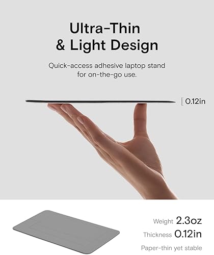 Miniatura 2 de MOFT Soporte para computadora portátil para escritorio, elevador adhesivo de refrigeración para laptop de flujo de aire para disipación de calor con