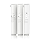RO Under Sink Reverse Osmosis System water filter, Effectively removes lead, heavy metals, PFOA, PFOS, and other pollutants, 3 PACK