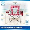 Portable Beach Chair for Adults - Kijaro Journey Print Beach Folding Chair, Steel Frame Foldable Beach Chair, High Beach Chair with Cooler Pocket, Outdoor Folding Chair