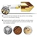 Countersink Drill Bit, Baban Countersink Drill Bit Set 6 Pcs 1/4'' Hex Shank HSS 5 Flute Countersink 90 Degree Center Punch Tool Sets For Wood Quick Change Bit 6mm-19mm Only Sold By Moworve