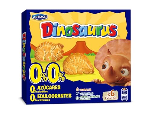Artiach Dinosaurus 0% Galletas de Cereales, 185g