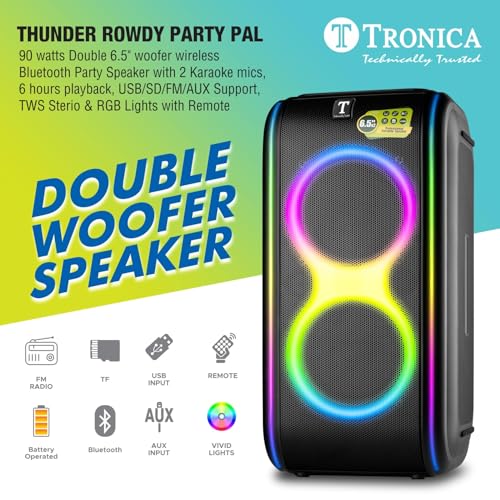 TRONICA Store TRONICA 6.5" Thunder Rowdy PartyPal 50W Speaker - Image 7