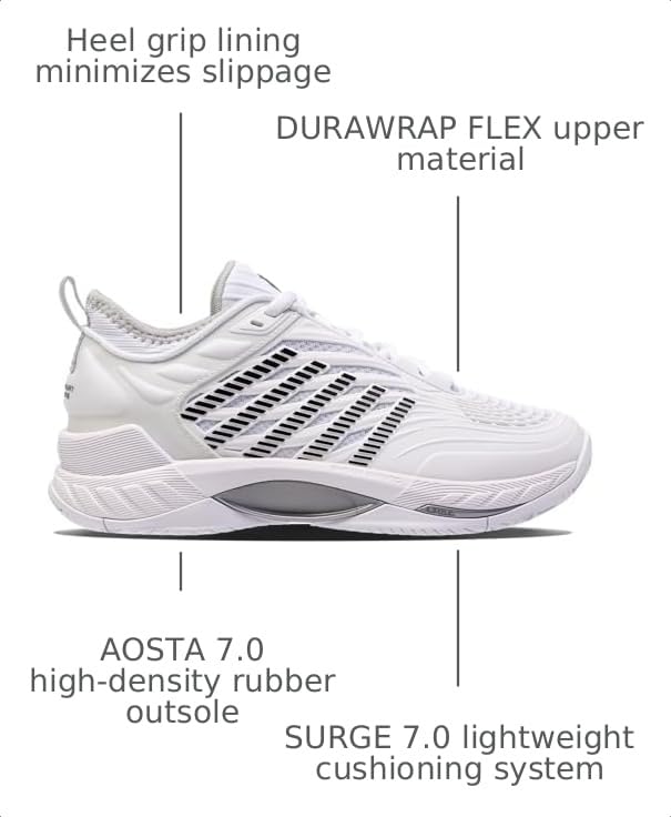 Image of K-Swiss Women's Hypercourt Supreme 2 Tennis Shoe