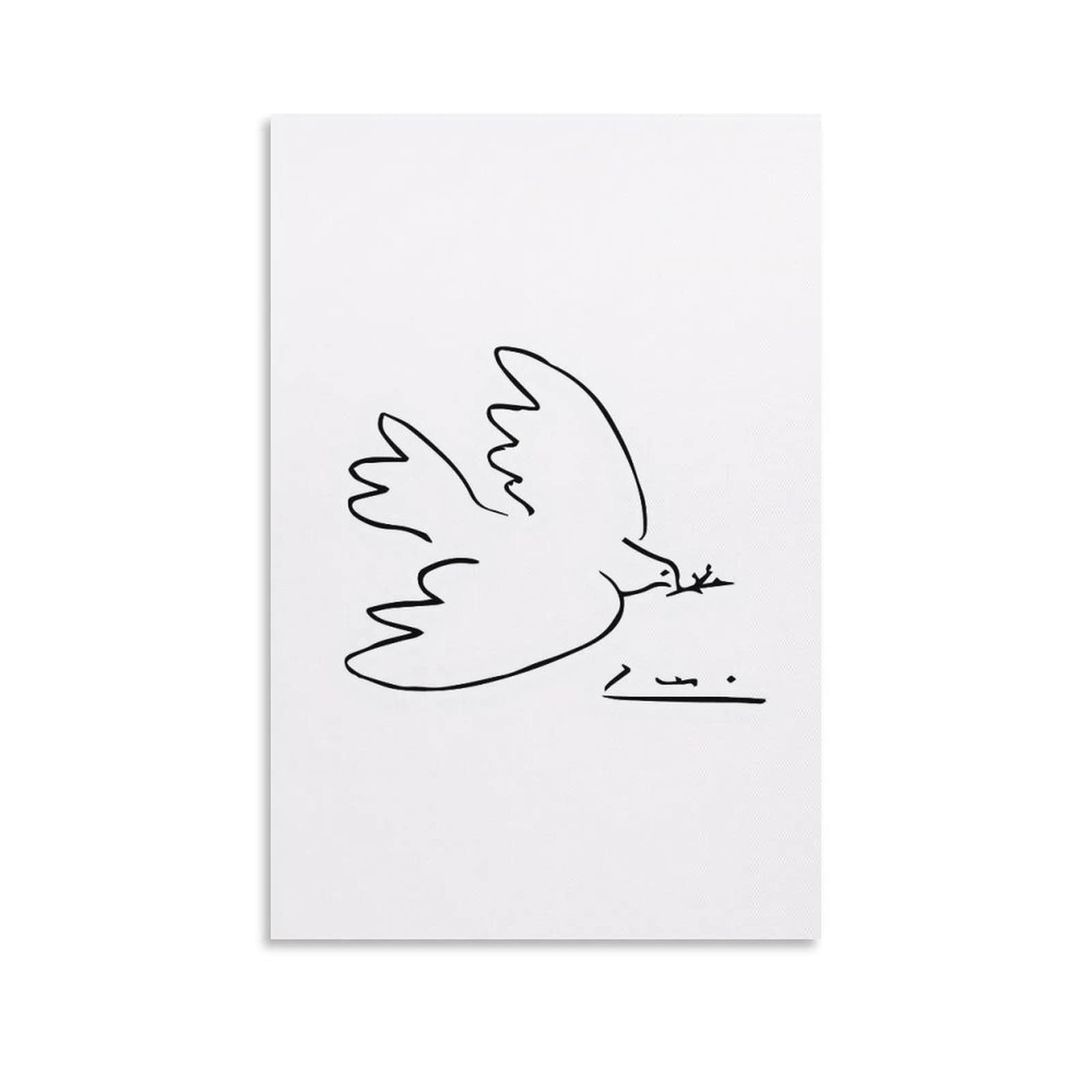 アートポスター クラウス・シュテーク 平和 鳩 ポスター Amazon.co.jp: パブロ・ピカソ绘画アート平和の鳩ポスター