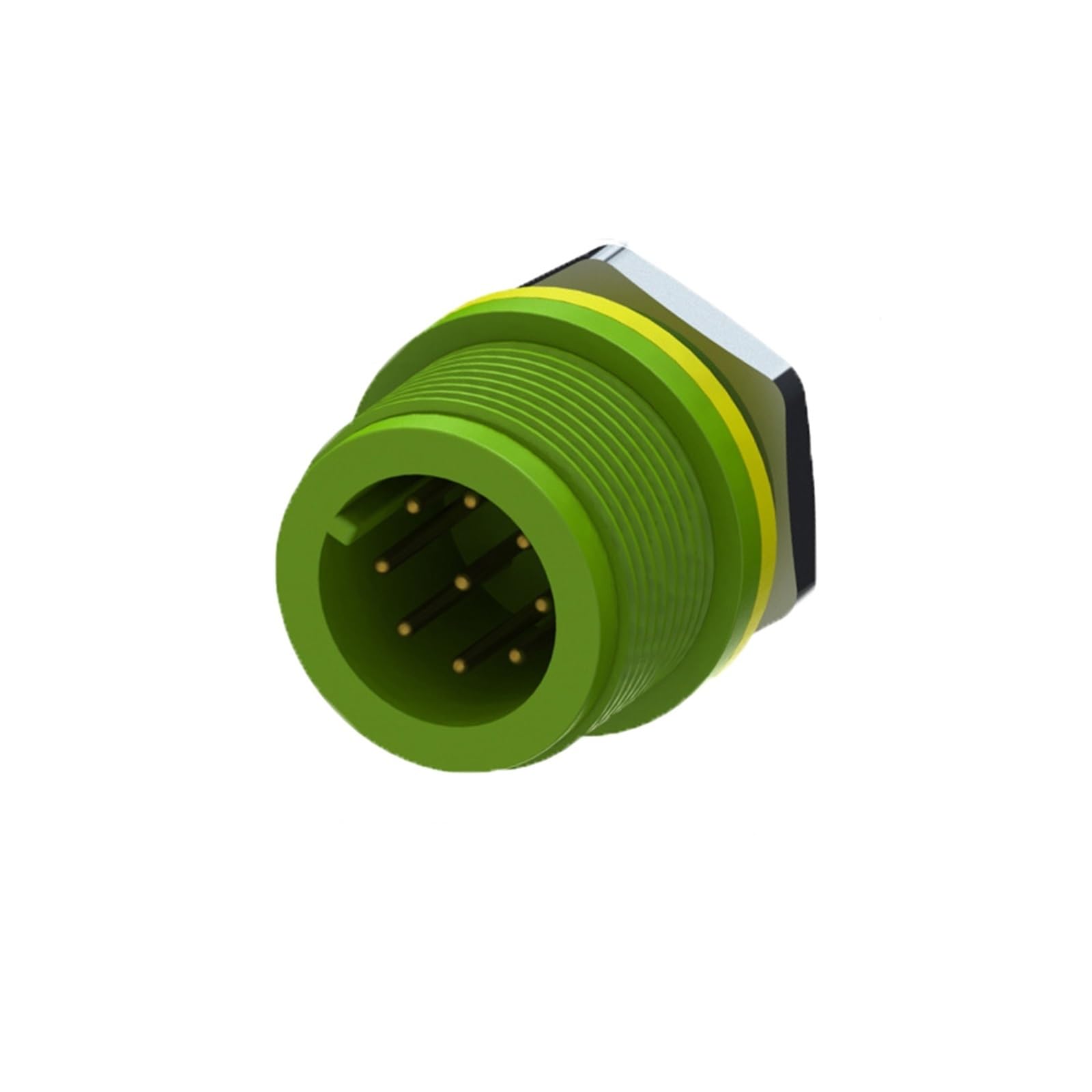 Conector aviación industrial de 9 pines para iluminar sistemas exteriores IP68