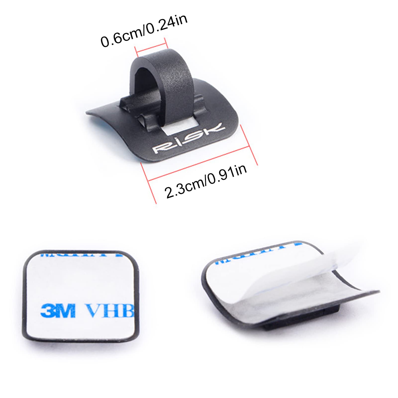 12 Clip A C Per Bici - Fermacavi In Lega Alluminio, Adesivo 3M, Per Freni, Cambio, Mountain Bike - Foto 7