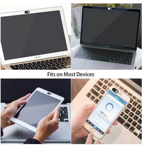 Kit Tampa Webcam Câmera Adesivo Privacidade Espião Preta