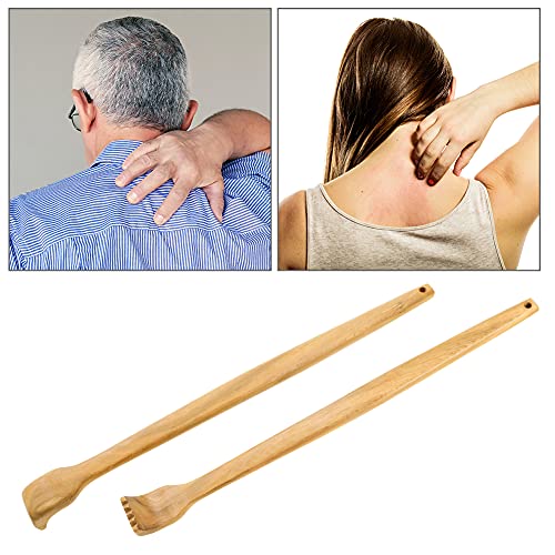 tiopeia 2 Stck Holz Rckenkratzer, Handheld Rckenmassagegert – Ansicht 4