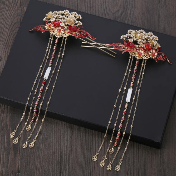 Amazon.co.jp: Chinese Hair Ornament, Ancient Golden Queen Hair