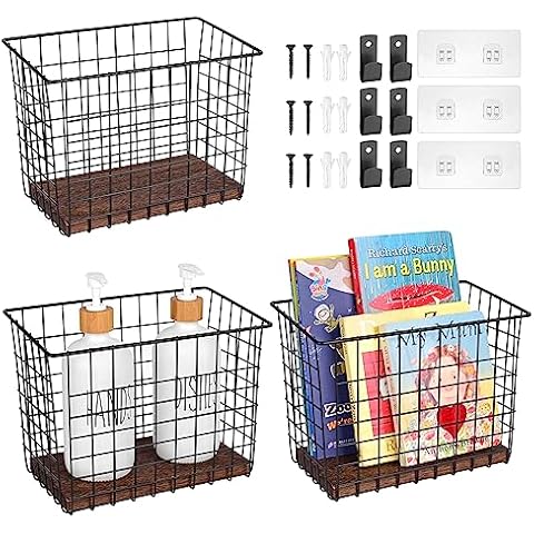 Wall Hanging Shelves 3 Pack with Wooden Style Cover
