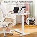 SOFTLYNICE Adjustable Standing Desk, Small Sit Stand Desk for Laptop, Compact Height Adjustable Desk for Home Office, Bedroom, Bedside, Space Saving Workstation