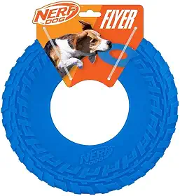Nerf Dog Brinquedo Atomic Flyer, disco voador, leve, durável e resistente à água, ótimo para praia e piscina