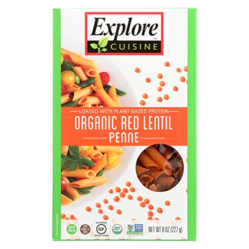 Explore Cuisine Organic Red Lentil Penne - Penne - Case of 6 - 8 oz. Explore Cuisine Organic Red Lentil Penne - Penne - Case of 6 - 8 oz.