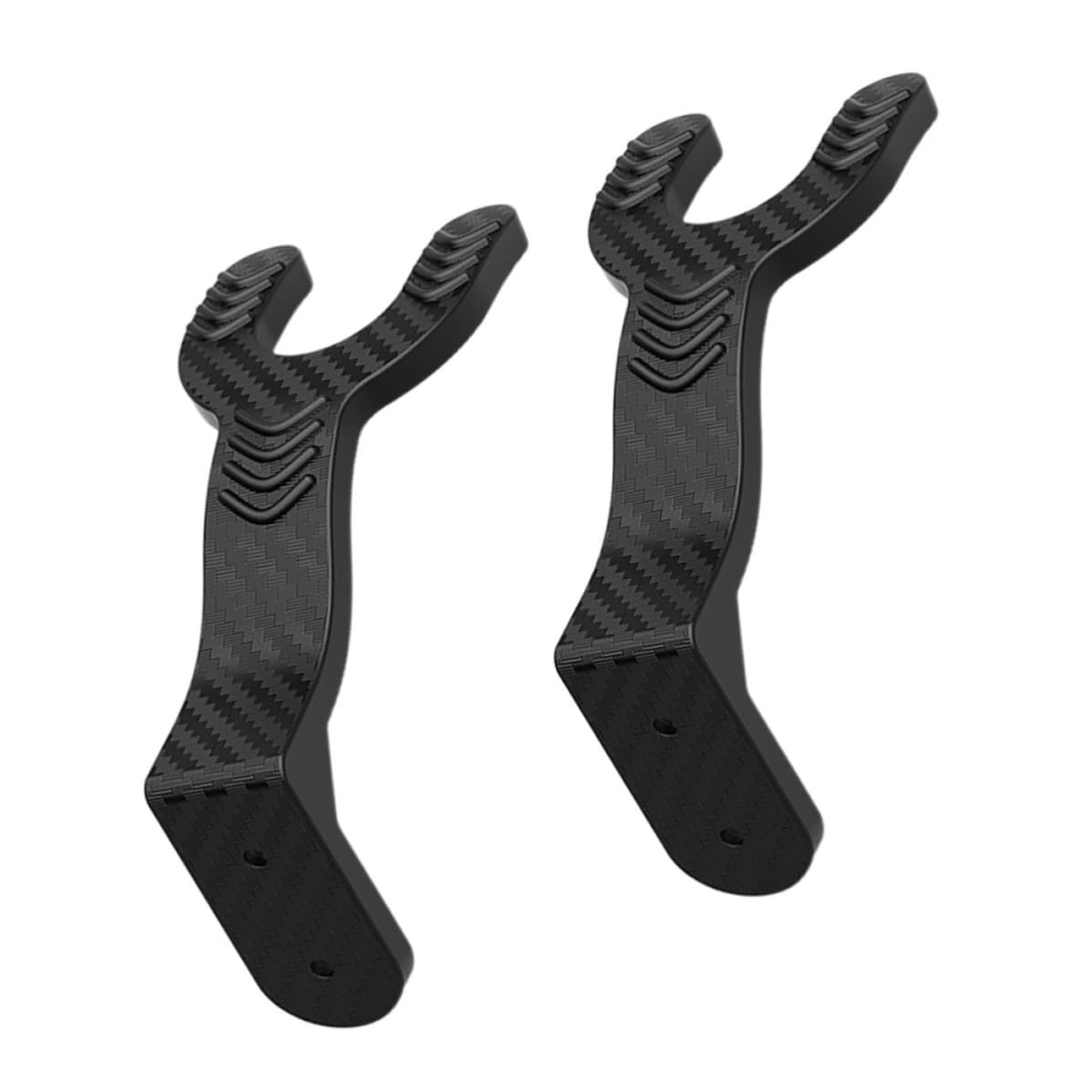 Cabilock 8 Stück Helm Wandhaken aus Abs Schwarz für Motorradhelme und | Werkzeuglose Montage, Platzsparende Aufbewahrung, Einfache Form, für Wand oder Andere Flächen