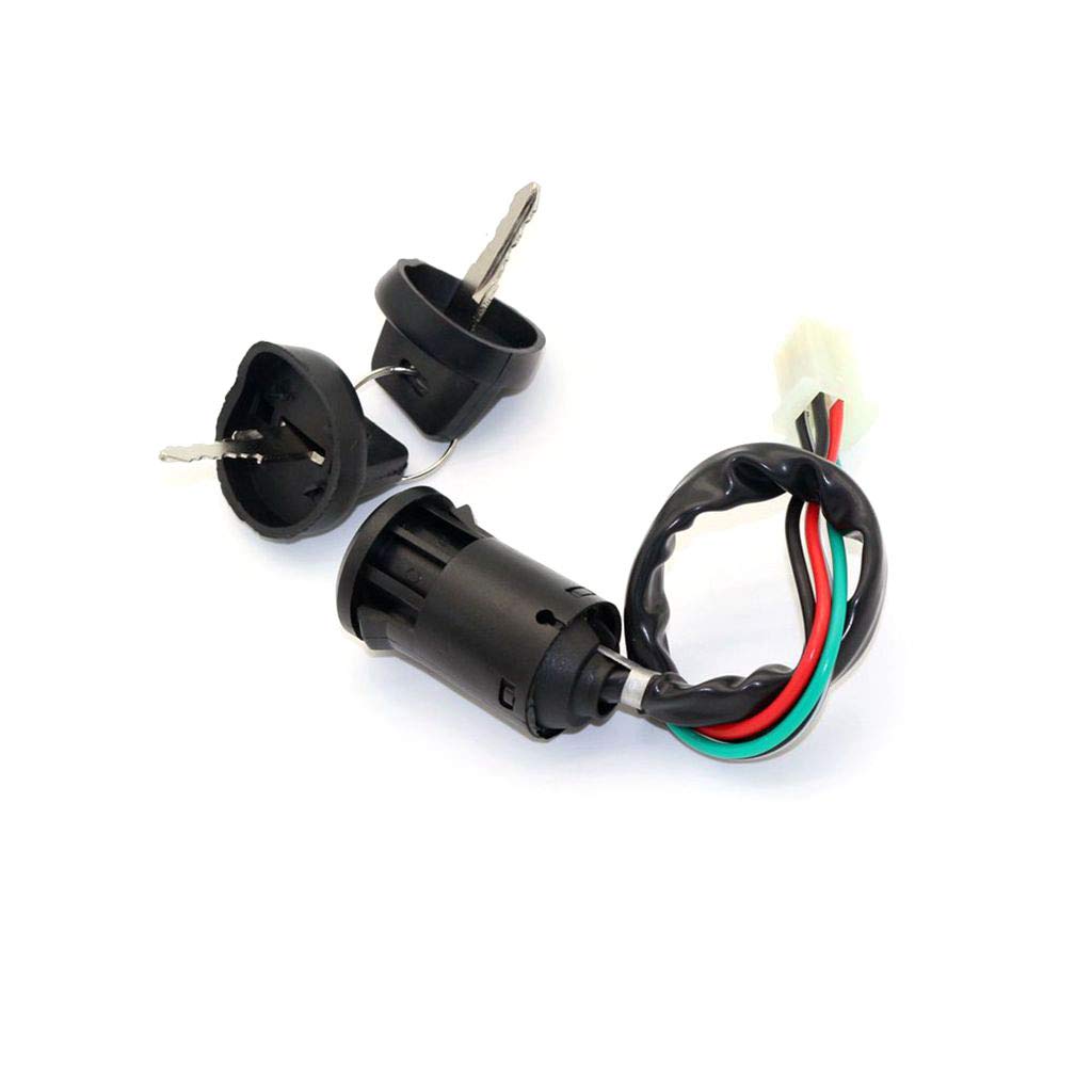 Buy Chanoc 4Wires Ignition Switch Key Set with Cap for 50cc 70cc 90cc