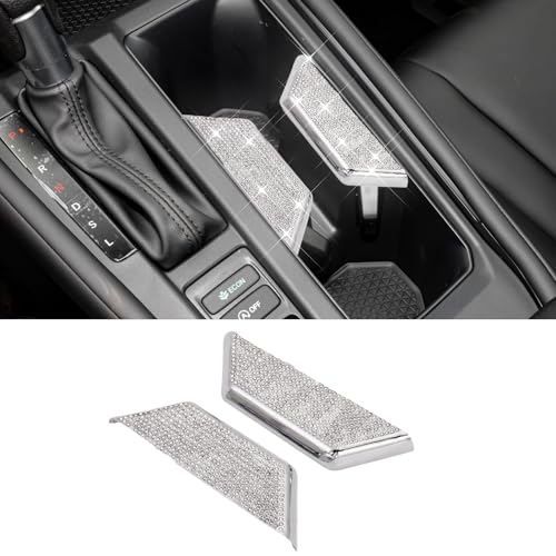 Image of Bling Water Panel Frame Cover Sticker Fit for Honda Accord 2024, Shiny Crystal Car Interior Accessory. (Silver 6)