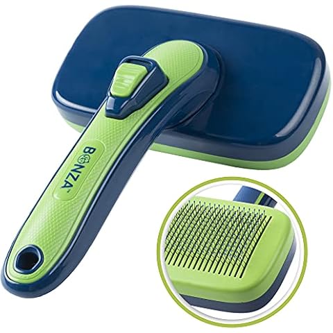 Bonza Pet Slicker Brush - Dog Brush & Cat Brush for Long Haired Cats - Dog Grooming Brush - Dog Brushes for Shedding - Dog Hair Brush - Grooming Products for Dogs & Cat Grooming Brush (Large) Cover