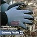 DEX FIT Work Gloves for Cold Weather NR450 - Warm Fleece, Firm Nitrile Coated Grip, Lightweight & Flexible, Ideal for Outdoor Winter Work, Men and Women, Machine Washable; Grey 7 (S) 3 Pairs